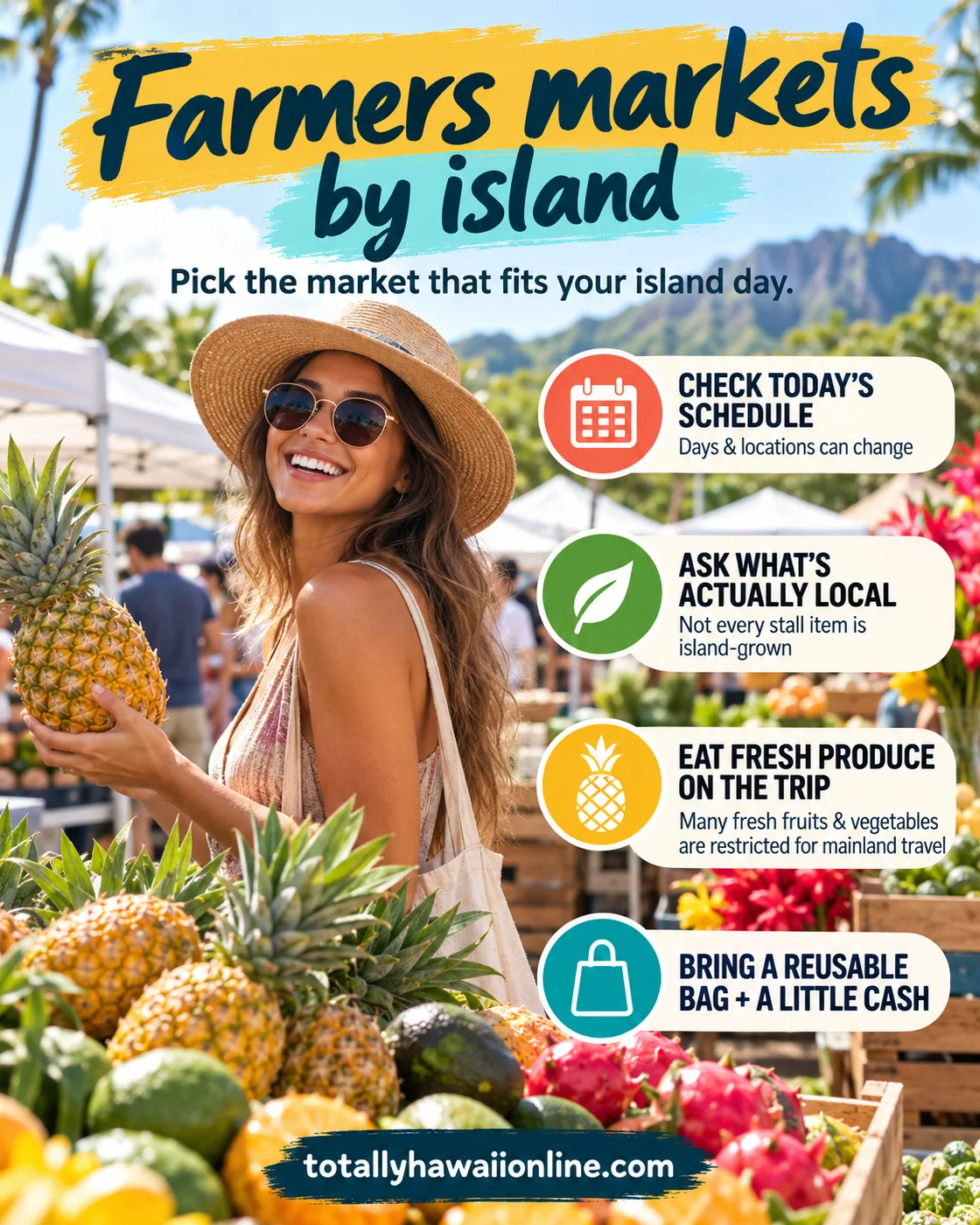 Farmers Markets by Island