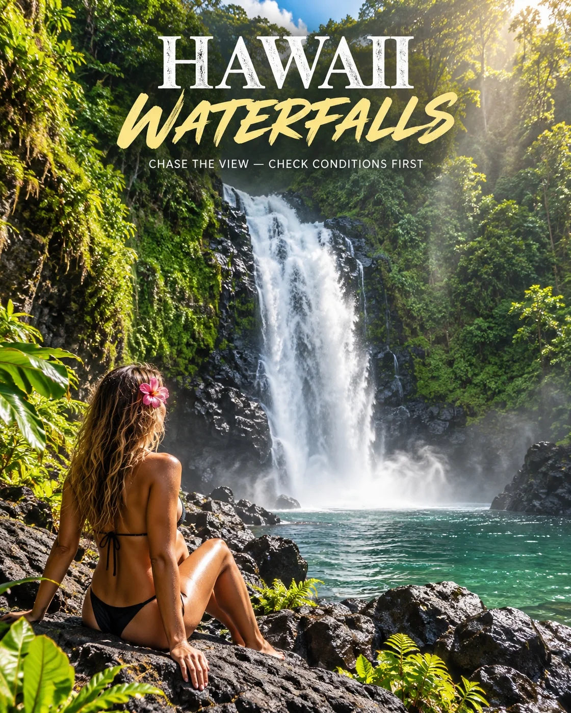 Waterfalls by Island